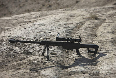 Barrett M82 M107 .50 Cal Rifle Poster Print Sniper Gift Gun Store Art