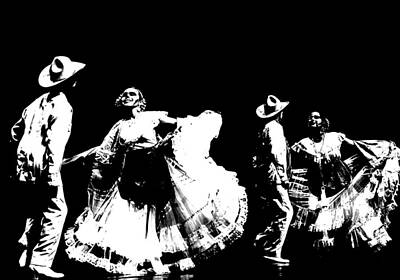 Folklorico Mexican Paper Flowers - 3 Poster for Sale by William E Lopez