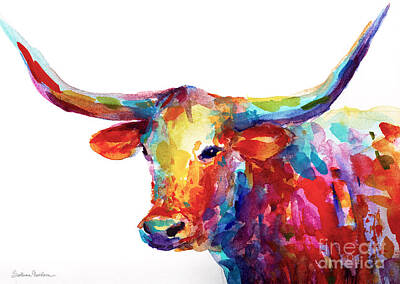 Long Horn Paintings Posters