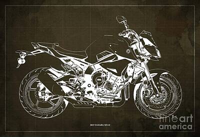 AC415 Poster Print Art A0 A1 A2 A3 YAMAHA MOTORCYCLE ENGINE BIKE POSTER 
