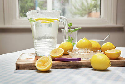 Glass Pitcher of Lemonade by Andee Design