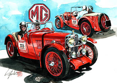 MG-TC Racing : Car Poster:/>