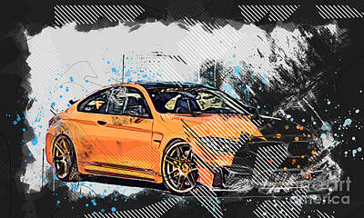POSTER / BMW - The 4 - Cabriolet - 118x175cm