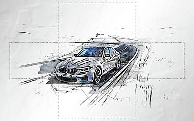 Photo Picture Poster Print Art A0 A1 A2 A3 A4 AA487 CAR POSTER BMW M5 WHEEL 