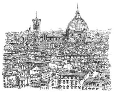 Firenze Drawings Posters