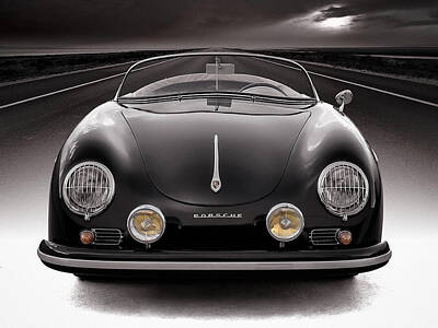 Porsche 356 Roadster Poster 48x32" 36x24" 70th Anniversary Sport Car Print Silk 