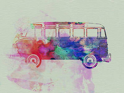 Canvas picture he XXL Pop Art VW BULLI VAN BUS Abstract Bully Green Wall Poster