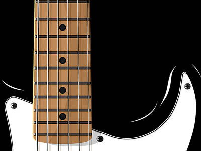 Guitar Player Digital Art Posters