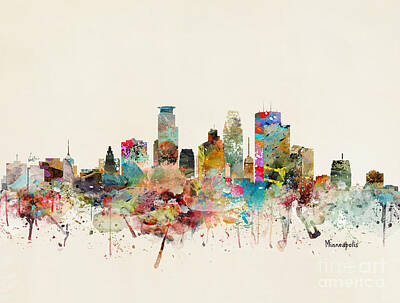 Designs Similar to Minneapolis City Skyline