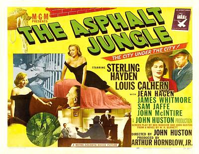 The Asphalt Jungle - Marilyn Monroe Movie Poster, firstposter dotcom