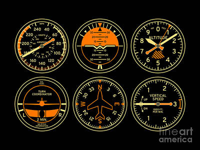 Flight Instruments Posters