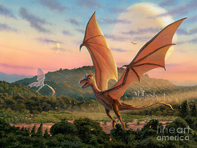 Fantasy Dragon Poster for Sale by locokimo