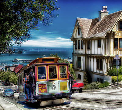 San Art for - Sale Cable Car Fine Posters America Francisco