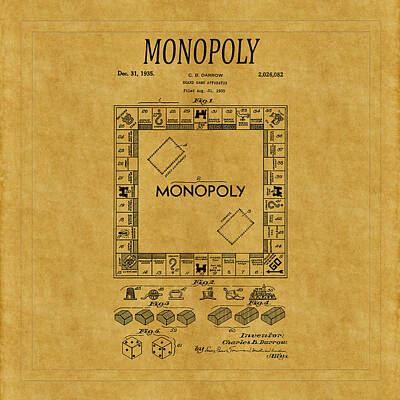 Monopoly Board Game Classic Poster for Sale by JamesLeoBrooks