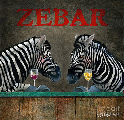 Zebra Paintings Posters