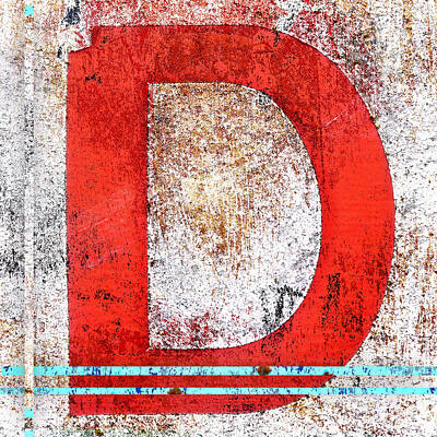 Textured Letters Posters