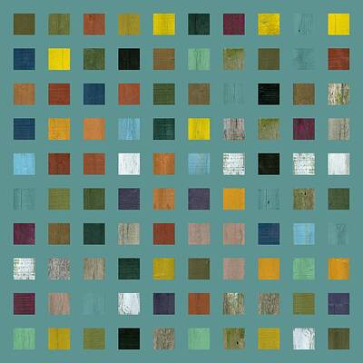 Abstract Square Patterns Posters