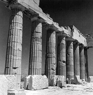 Historic Photo Print Greece 1943 African American Soldiers at Greek Temple 