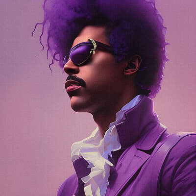 Prince Purple Rain Round Sunglasses
