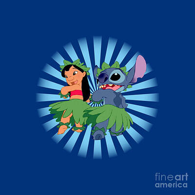 DRAGON VINES Lilo & Stitch Poster et impressions de la petite