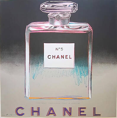 Vintage Chanel No 5 artistic Greeting Card by Paul Ward