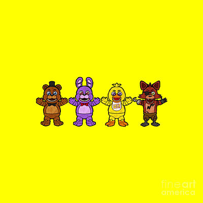 Sun and Moon FNAF Security Breach #1 Painting by Harris Harrison - Pixels