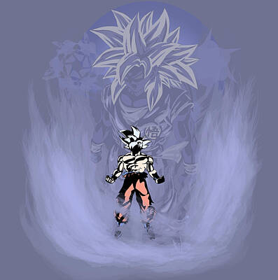 Dragon ball super Son Goku Ultra instinct Wall Tapestry by Maystro_design