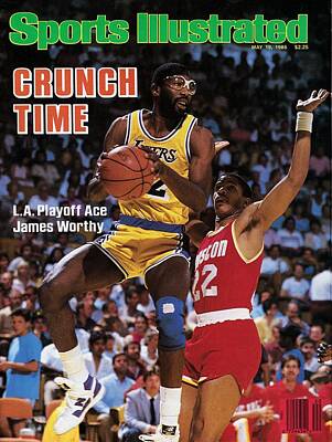 Los Angeles Lakers James Worthy, 1989 Nba Western Sports Illustrated Cover  by Sports Illustrated