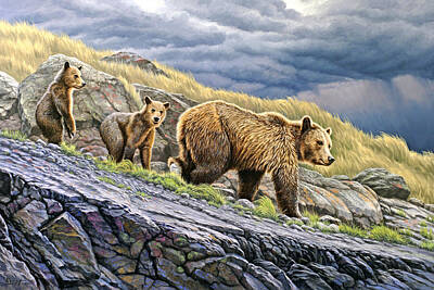 Designs Similar to Dunraven Pass Grizzly Family