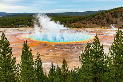  Photograph - Grand Prismatic Overlook by Tim Stanley