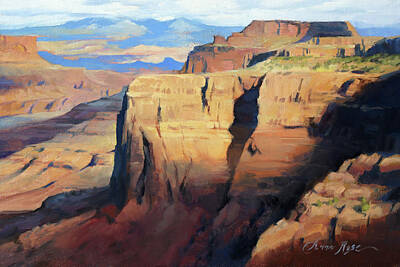  Painting - Shafer Canyon Overlook by Anna Rose Bain