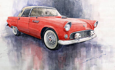 Designs Similar to Ford Thunderbird 1955 Red