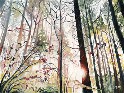  Painting - Wild Wood by Cedar Lee