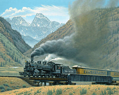 Steam Train Art Prints