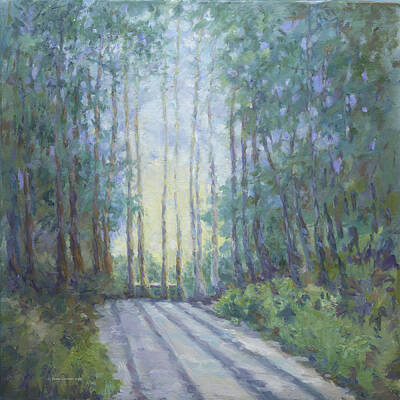  Painting - Morning in the Redwoods by Dena Cornett