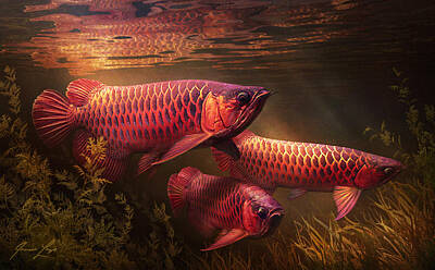 silver arowana wallpaper