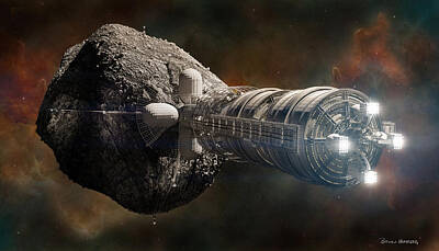  Digital Art - Interstellar colony maker by Bryan Versteeg
