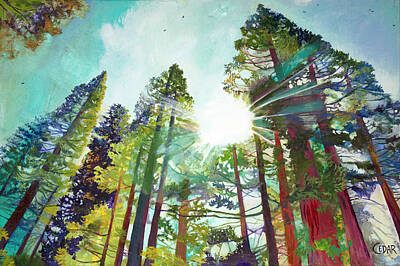  Painting - Dazzling Sky by Cedar Lee