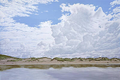  Painting - Dunes at Saunton Sands by Mark Woollacott