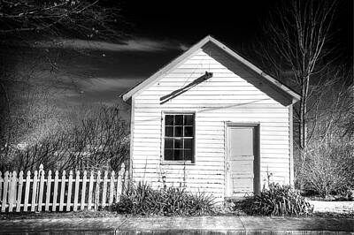  Photograph - Small House and Picket Fence by Michael Schlueter