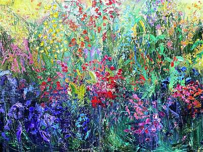  Painting - Garden Story by Julia S Powell
