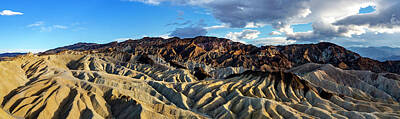  Photograph - Panoramic view of Zabriskie Point by Mercedes Noriega