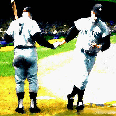 Mickey Mantle Lithographs Paintings