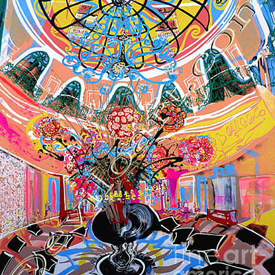 Big Sized Interior Scene Palace Bellagio Las Vegas Inspiration Paintings