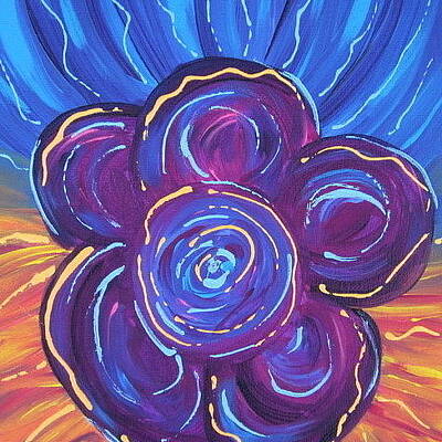  Painting - Funky Flower by Melissa Joyfully