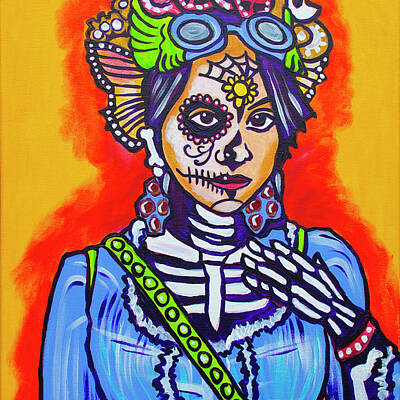  Painting - Steampunk Day Of The Dead by Mardi Claw