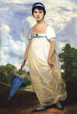  Painting - Adolescent Jane Austen by Philippe Plouchart