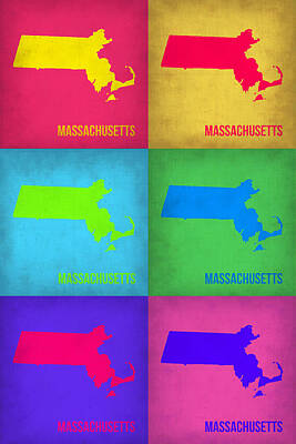 Designs Similar to Massachusetts Pop Art Map 1