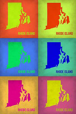 Designs Similar to Rhode Island Pop Art Map 1