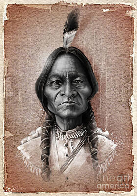 Chief Sitting Bull Digital Art